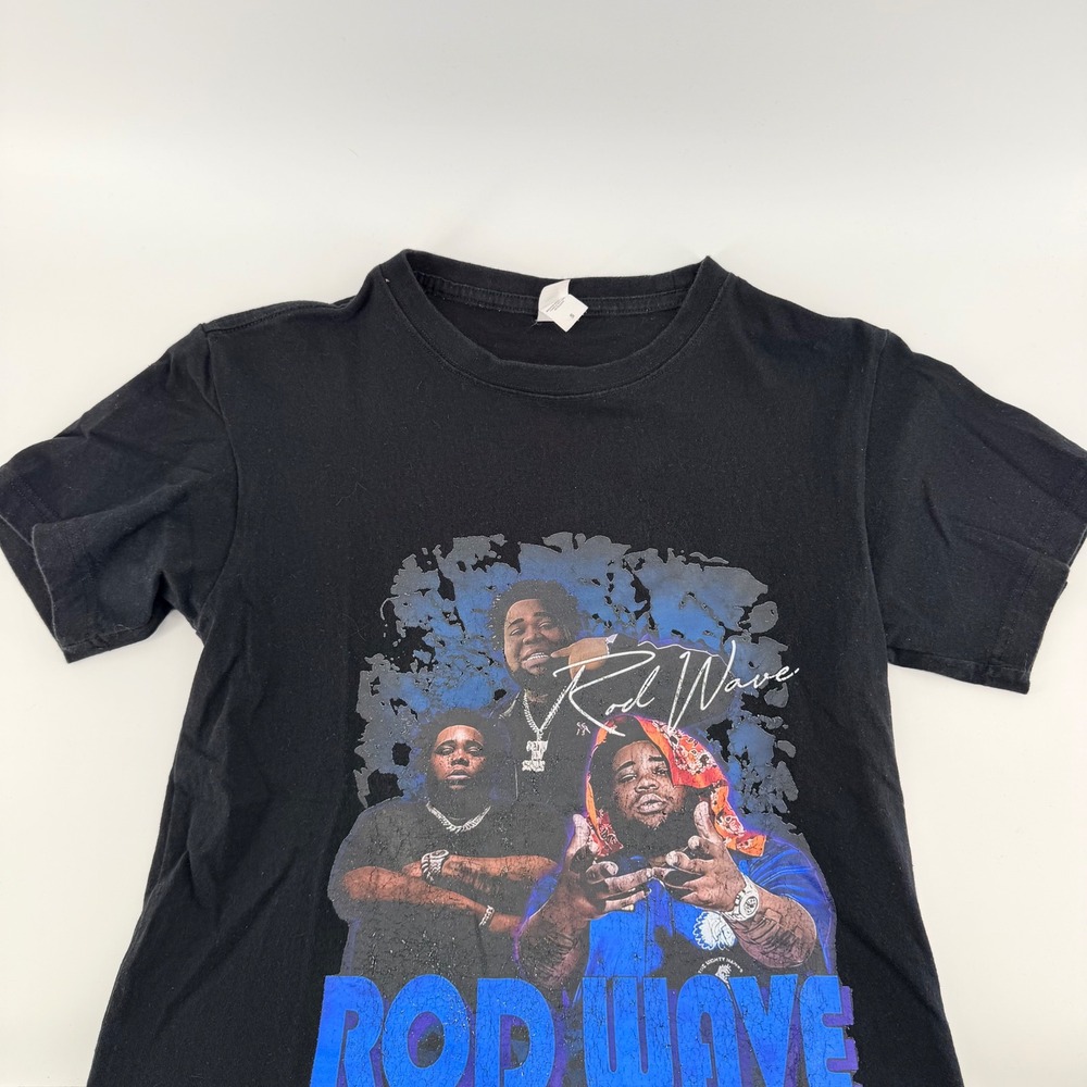 Pro DaDa Rod Wave Graphic Rap Tee Hip Hop Streetwear Shirt Small Black‎